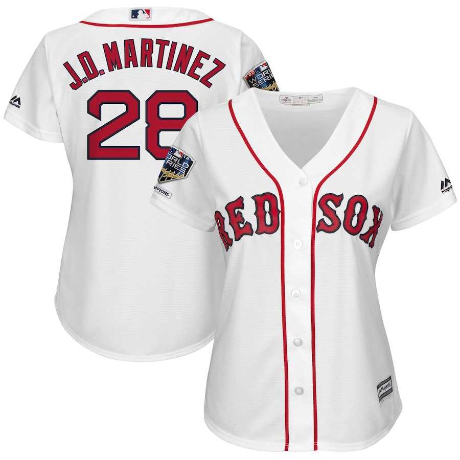 Women Red Sox 28 J.D. Martinez White 2018 World Series Champions Home Cool Base Player Jersey Dzhi,We sell and wholesale Women Red Sox 28 J.D. Martinez White 2018 World Series Champions Home Cool Base Player Jersey Dzhi on line form chian!